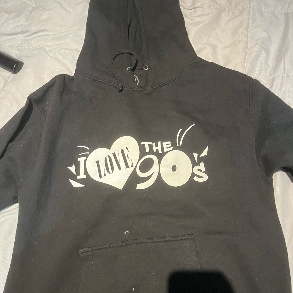 DNY Black Graphic Hoodie